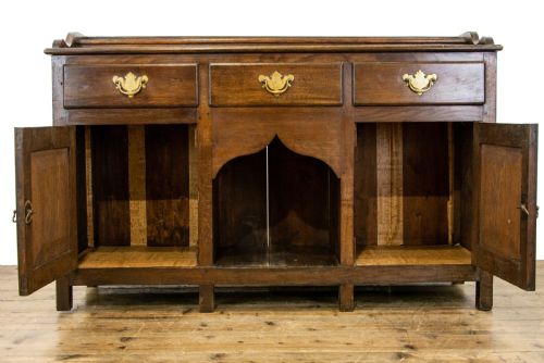 fig 2. Antique Oak Dresser Base Sideboard