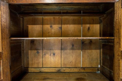 fig 2. Antique Welsh Oak Linen Press Cupboard