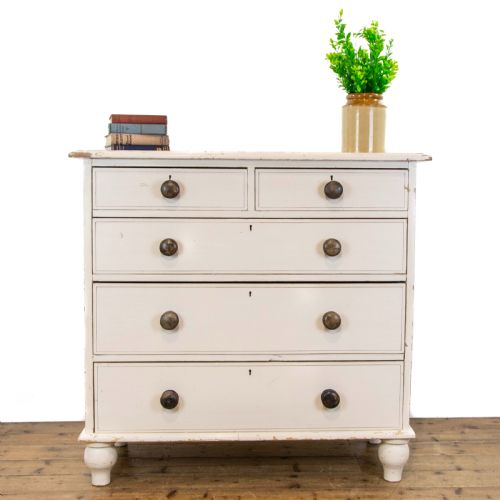 Antique Painted Pine Chest of Drawers