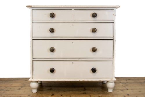 fig 1. Antique Painted Pine Chest of Drawers