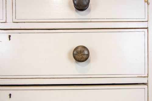 fig 2. Antique Painted Pine Chest of Drawers