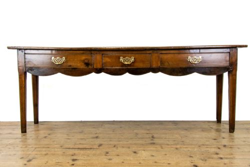 Large Antique Fruitwood Dresser Base