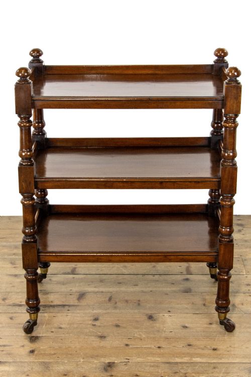 fig 1. Antique Victorian Mahogany Drinks Trolley