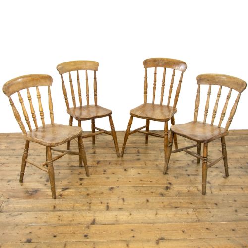 Set of Four Farmhouse Kitchen Chairs