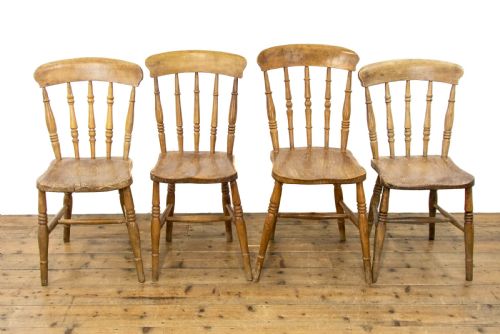 fig 1. Set of Four Farmhouse Kitchen Chairs