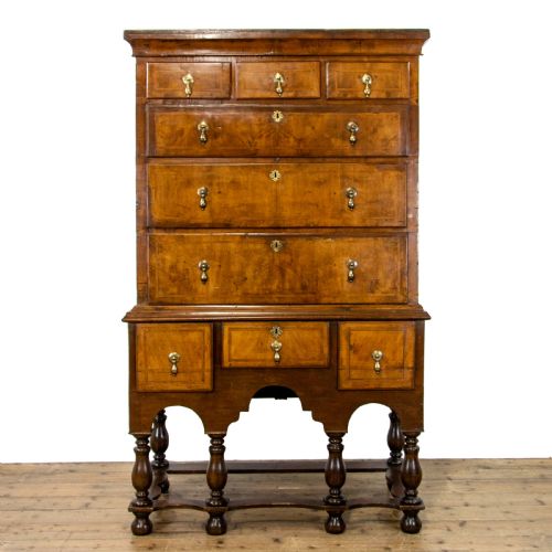 Antique Walnut Chest on Stand