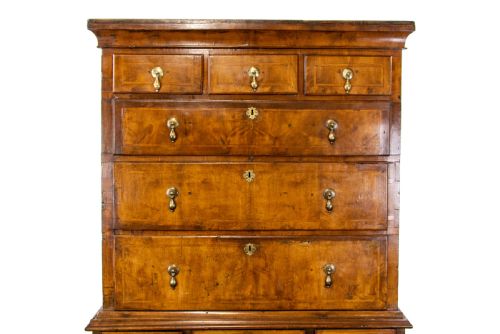 fig 2. Antique Walnut Chest on Stand
