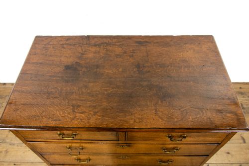 fig 2. Georgian Antique Oak Chest of Drawers