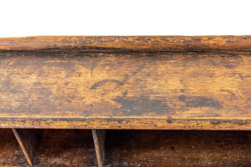 fig 2. Victorian Antique Oak Carved Desk