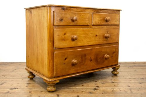 fig 1. Antique Pine Chest of Drawers