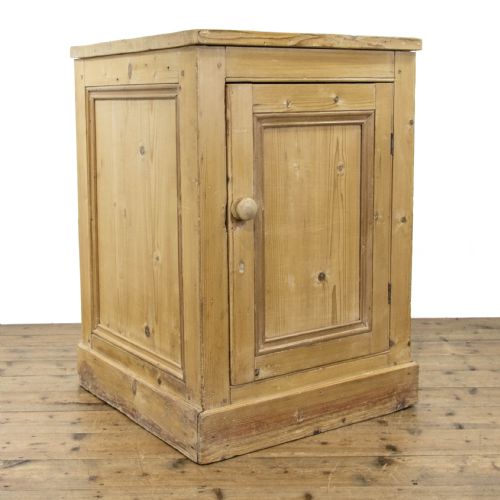 fig 1. 19th Century Antique Pine Single Door Cupboard