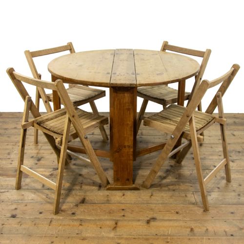 Antique 19th Century Folding Dining Set