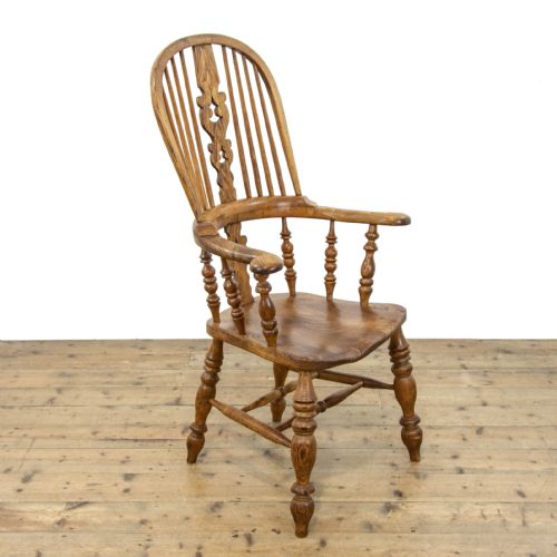 fig 1. Antique Windsor Farmhouse Elbow Chair
