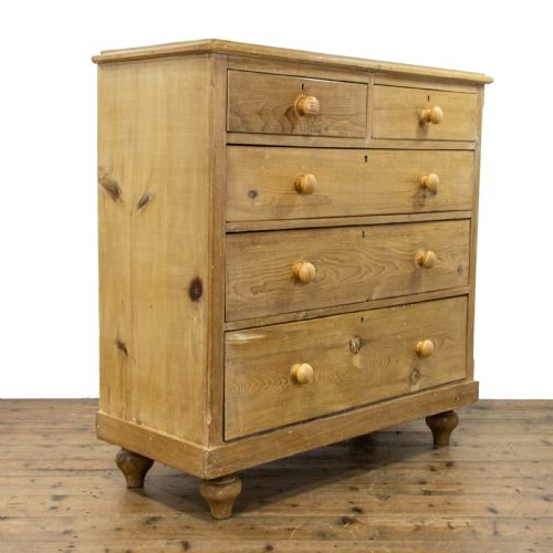 Victorian Antique Pine Chest of Drawers