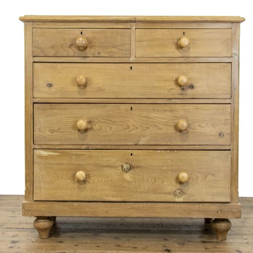 fig 2. Victorian Antique Pine Chest of Drawers