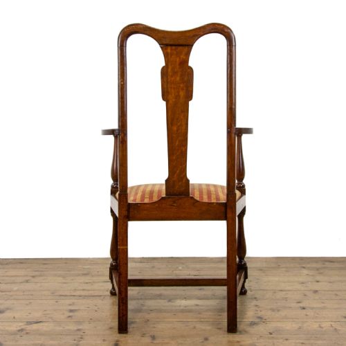 PAIR OF ANTIQUE OAK ARMCHAIRS - ADDITIONAL PHOTO 7