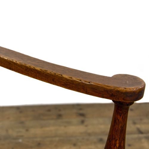 PAIR OF ANTIQUE OAK ARMCHAIRS - ADDITIONAL PHOTO 10