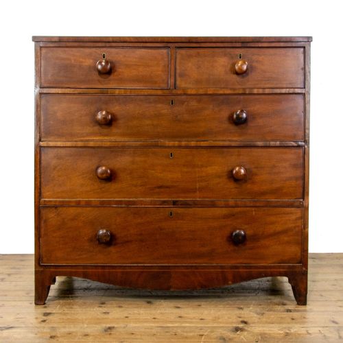 fig 2. Victorian Antique Mahogany Chest of Drawers 