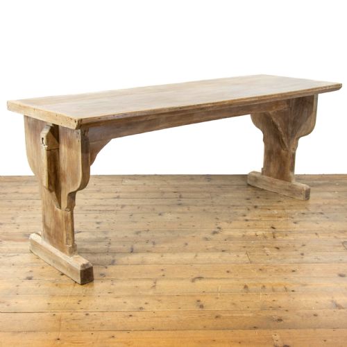 Large French Oak Serving Table