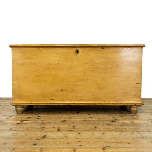 fig 2. Victorian Antique Pine Trunk