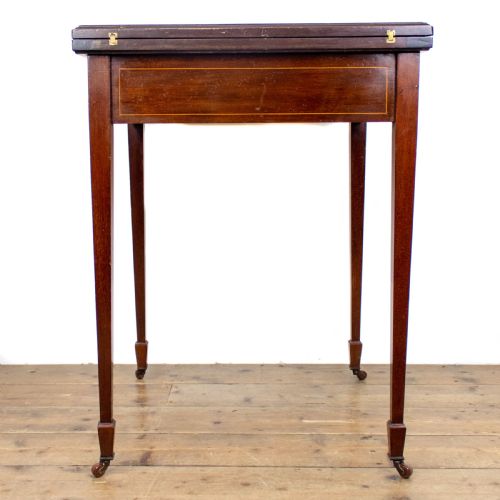 fig 2. Edwardian Inlaid Mahogany Envelope Card Table