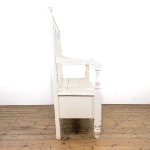fig 2. Antique Painted Pembrokeshire Pine Settle