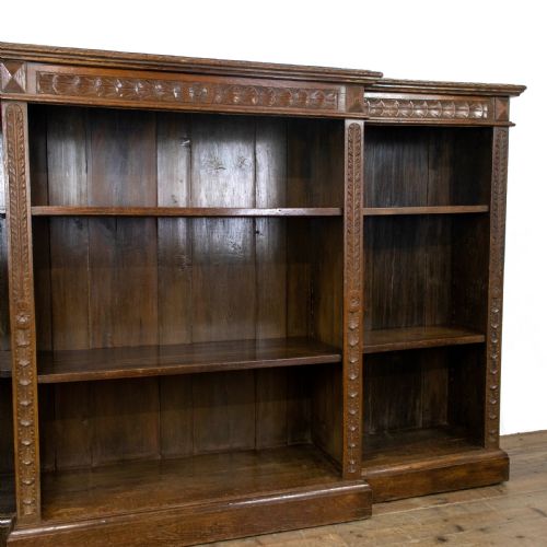 fig 2. Large Victorian Carved Oak Bookcase