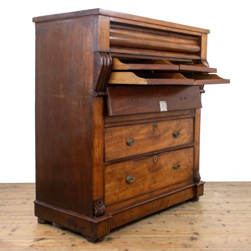 fig 2. Unusual Victorian Mahogany Chest of Drawers