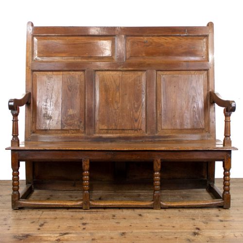 18th Century Oak and Elm Settle