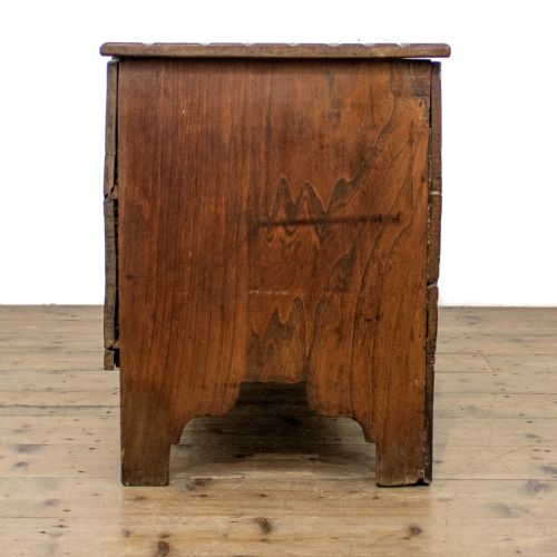 fig 2. Antique 18th Century Elm Six Plank Coffer