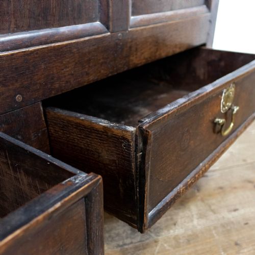 fig 2. Early 18th Century Oak Mule Chest