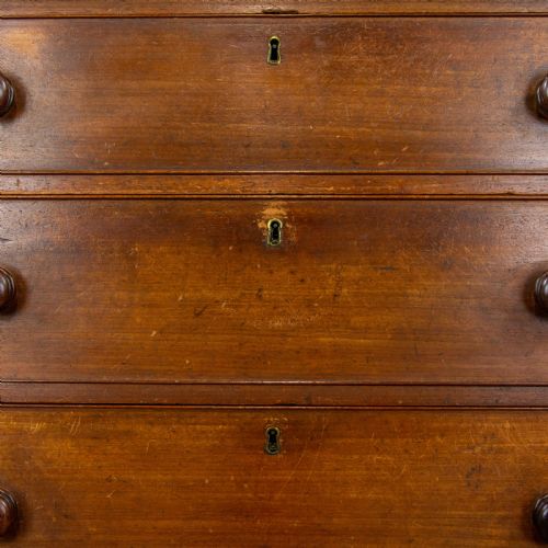 fig 2. Georgian Antique Mahogany Chest of Drawers