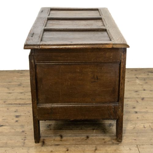 fig 2. Early 18th Century Carved Oak Coffer