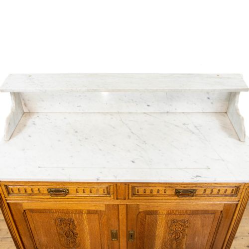 fig 2. Antique French Washstand Cupboard with Marble Top