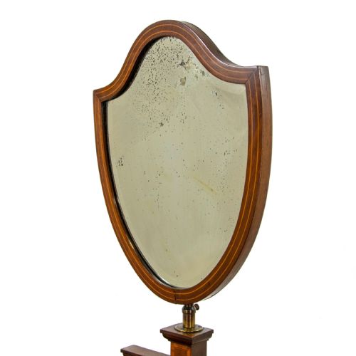 fig 1. Antique Inlaid Mahogany Gentleman’s Shaving Stand