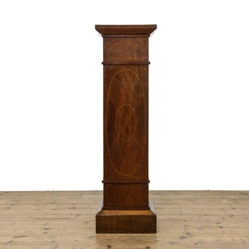 fig 1. Edwardian Antique Inlaid Mahogany Pedestal