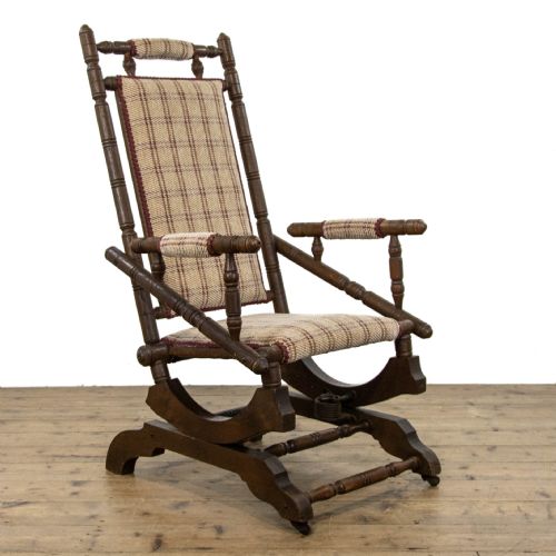 fig 1. Early 20th Century Antique American Rocking Chair