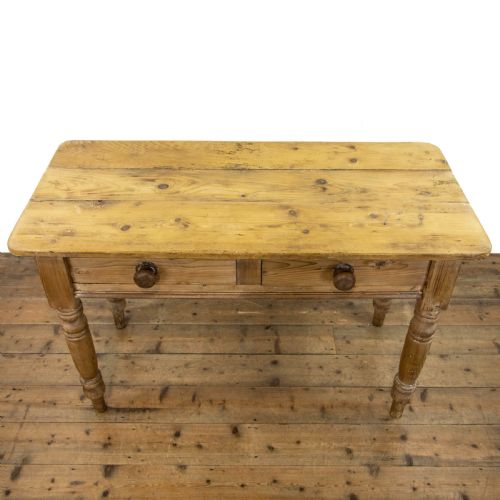 fig 2. Rustic Antique Pine Farmhouse Table