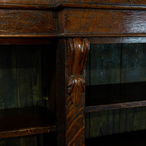 fig 2. Antique Oak Free Standing Bookcase