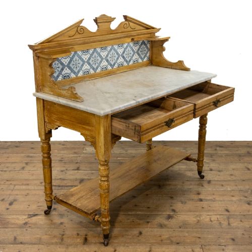 fig 2. Antique Washstand with a Marble Top