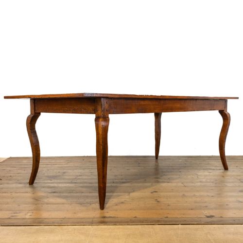 fig 1. Large Early 20th Century Antique Oak Dining Table 