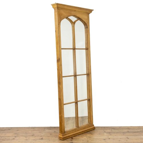 fig 1. Pair of Decorative Pine Architectural Mirrors 