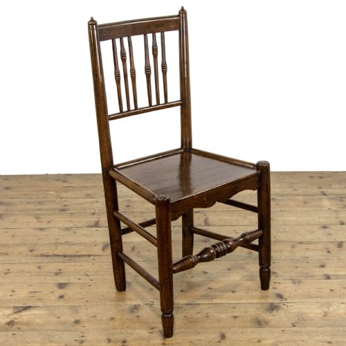 fig 2. Pair of Antique Elm Farmhouse Occasional Chairs