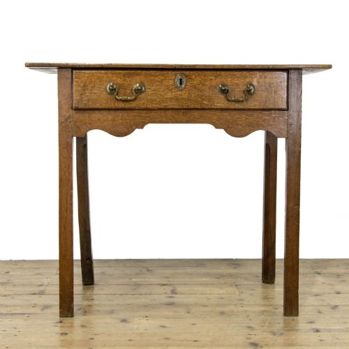 fig 1. Antique 18th Century Oak Side Table