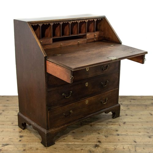 fig 1. Antique Georgian Mahogany Bureau 
