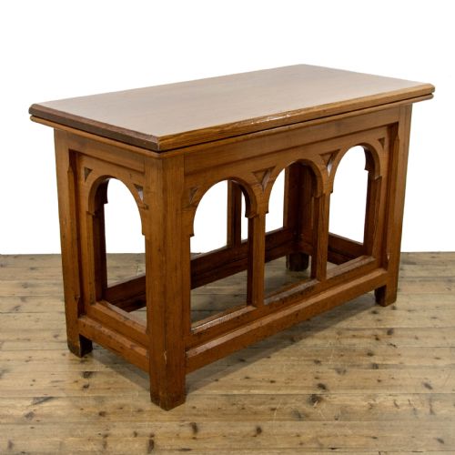 Antique Pitch Pine Altar Table
