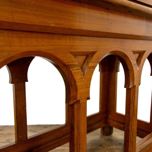 fig 2. Antique Pitch Pine Altar Table  