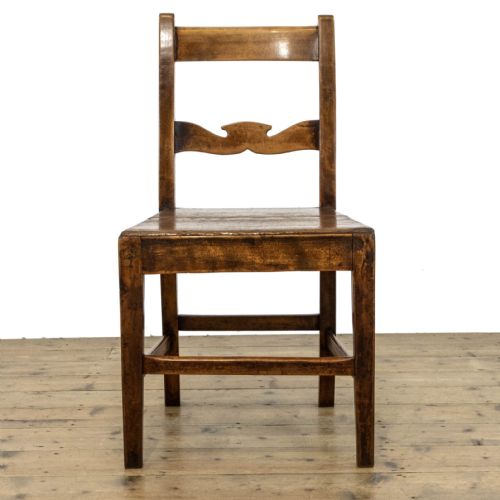 fig 2. Set of Four Antique Ash Farmhouse Chairs 