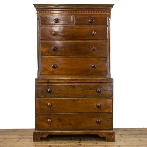 Antique Welsh Oak Chest on Chest