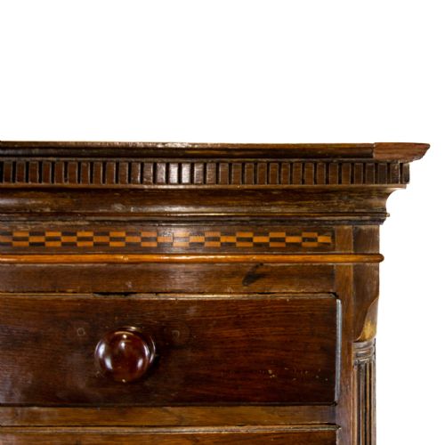 fig 1. Antique Welsh Oak Chest on Chest